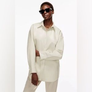 Aritzia Babaton Pelli Shirt Faux Leather Jacket